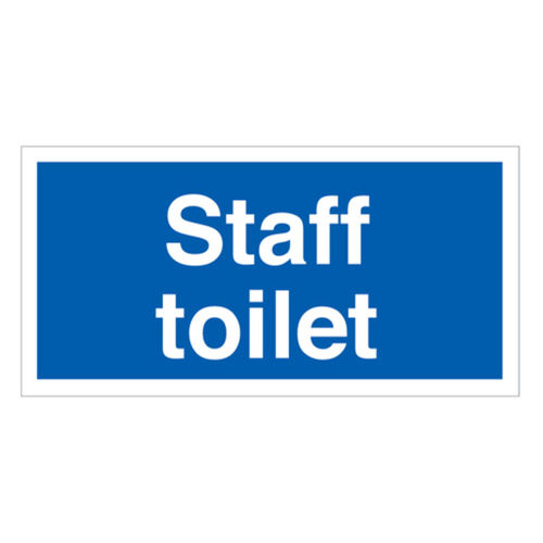 Staff Toilet Sign (68042V)